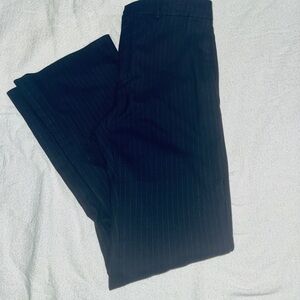 Zara Navy Pinstripe Trousers